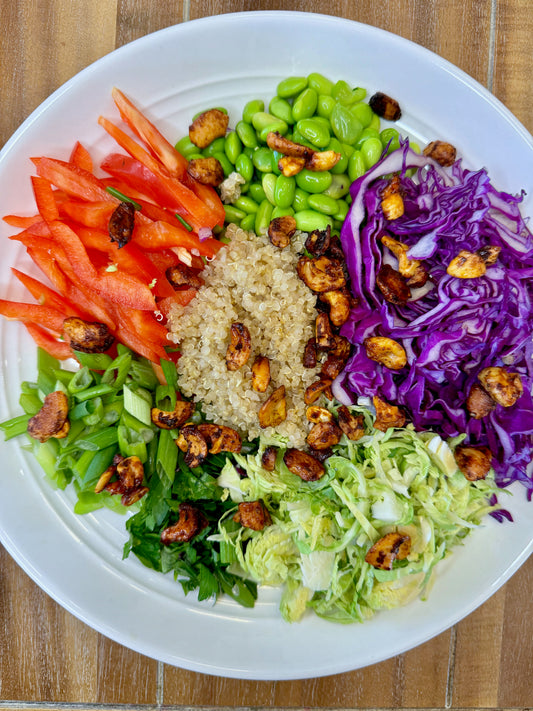 Quinoa & Cashew Crunch Salad (GF; DF)