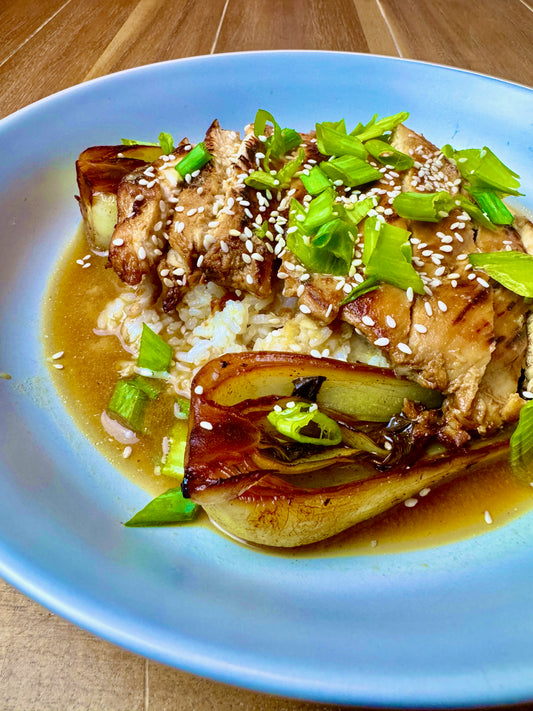 Brothy Miso Ginger Chicken & Rice (GF, DF)